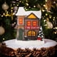 thumbnail image 5 of Xihbxyly Casa de Pueblo Navideña de Resina con Luces Led, Adorno Nevado, Funciona a Pilas, Acabado Tradicional Pintado a Mano, Tamaño Pequeño, Decoración Navideña, 7 X 5 X 10 Cm, 5 of 7