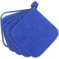 thumbnail image 2 of FFIY 100% Cotton Kitchen Everyday Basic Terry Pot Holder Heat Resistant Coaster Potholder for Cooking and Baking Set of 5 Grey Navy Blue Potholder Navy Blue Potholder, 2 of 9