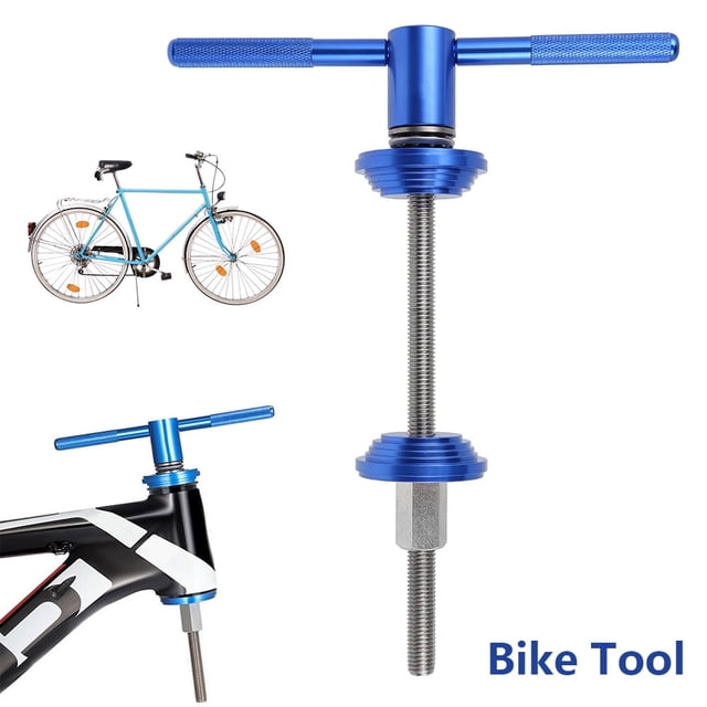 Headset Cup and Bottom Bracket Press Installation Tool Bike Headset Press-in Tool Set with Wrench Blue