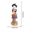 thumbnail image 3 of Halloween Decorations Witch Statue with Cauldron - Resin Figurine Desktop Ornament, Indoor Tabletop and Shelf Decor for Fall Parties, Home, Garden Display, 3 of 4