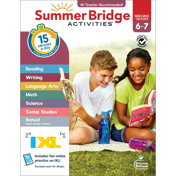 Summer Bridge Activities Workbook (160 pages) Grade 6-7