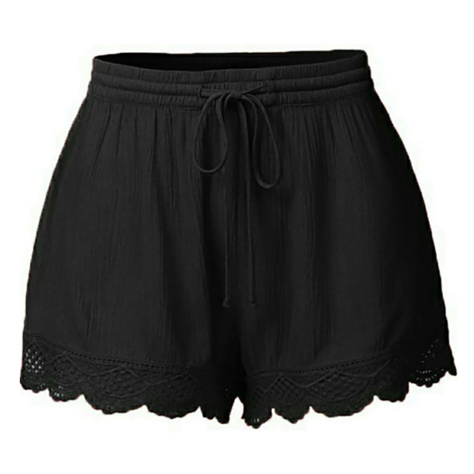 Biker Shorts Women Fashion Women Lace Plus Size Rope Tie Shorts