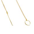 thumbnail image 2 of EHQJNJ Necklaces for Women Silver Hot Womens Chic Y Shaped Circle Lariat Style Chain Jewelry Necklace Lock Necklace Rose Gold Necklace, 2 of 4
