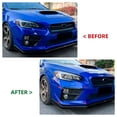 thumbnail image 6 of Ikon Motorsports Front Canards Fits 2015-2017 Subaru WRX & WRX STI, IKON Style Gloss Black ABS Plastic Front Bumper Side Canards Dive Planes Fin 2PCS, 6 of 6