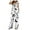 White, variant on Fgnfyis Women's Summer Casual Personality Personality Digital Print Sleeveless Top Elastic High Waisted Trousers Two Piece Set Trousers Sets Pants Sets White XXL