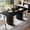 Black, variant on iPormis 71" Rectangular Modern Dining Table , Farmhouse Kitchen Table for 6 -8People for Dining Room, Living Room, Brown ,Black