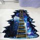 thumbnail image 3 of Toystoory Pegatina de pared de espacio cósmico 3D autoadhesiva Star Bridge decoración del hogar para habitación de niños calcomanías de pared Iluminación navideña Toystoory HA016898-00, 3 of 6