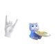 thumbnail image 5 of Estatua De Gato Haciendo El Gesto De La Roca, Escultura De Resina, Cuenco Creativo Para Los Dedos, Decoración Moderna Para Apartamento, Dormitorio, Restaurante, Mesa De Comedor, Regalo, 5 of 8