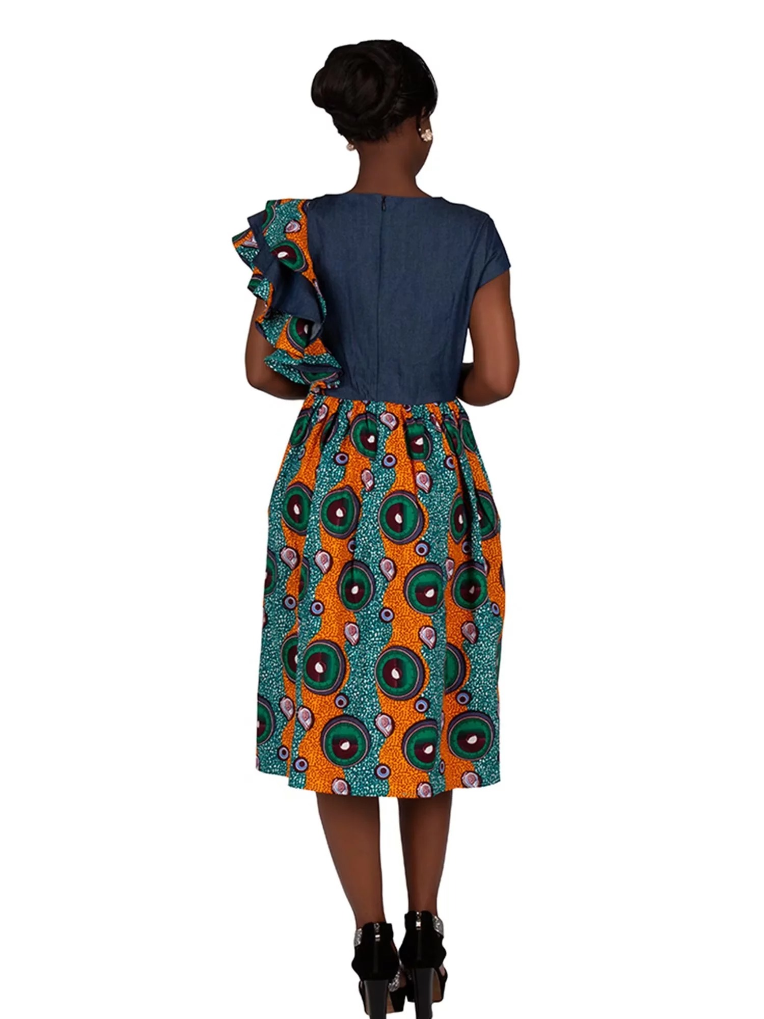 BintaRealWax African Dresses for Women Summer Dashiki Print Floral ...
