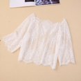 thumbnail image 5 of Rhuody Women Tops Short Sleeve Oktoberfest Crop Top Round Neck Regular Fit Solid Color Casual Tops Elegant Women'S Clothing White, 5 of 9