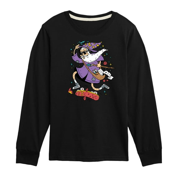Instant Message - Wizard Skater  - Toddler & Youth Long Sleeve Graphic T-Shirt