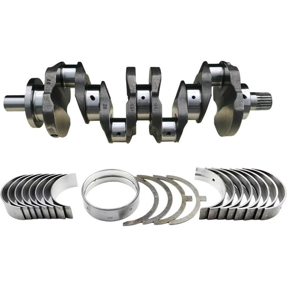 V2067 Complete Crankshaft With Bearing Set 1J700-23010 1J700-24103 16 Valves Piston Round Combustion Chamber 40mm For Kubota V2607 V2607-DI V2607T Engine For Bobcat S550 S570 S590 T590 Loader