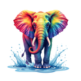 thumbnail image 5 of cartoon Elephant theme Stickers, Waterproof Elephant theme Sticker for Water Bottle Laptop Phone Cases Planner Skateboard Luggage Helmet Party Favor Decor, Ideal for Adults Teens Teacher Rewards, 5 of 8