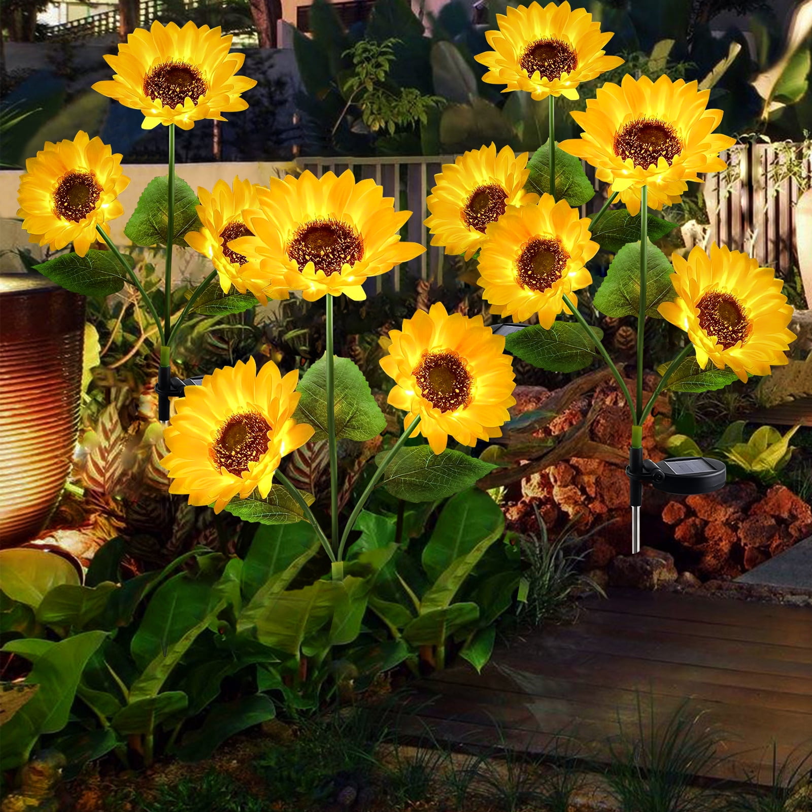 OriginalSoucing Solar Yellow LED Landscape and Walkway Light (2 Pack)