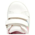 thumbnail image 2 of Wonder Nation Toddler Girl Rainbow Stripe Hook & Loop Casual Low-Top Court Sneaker, 2 of 6