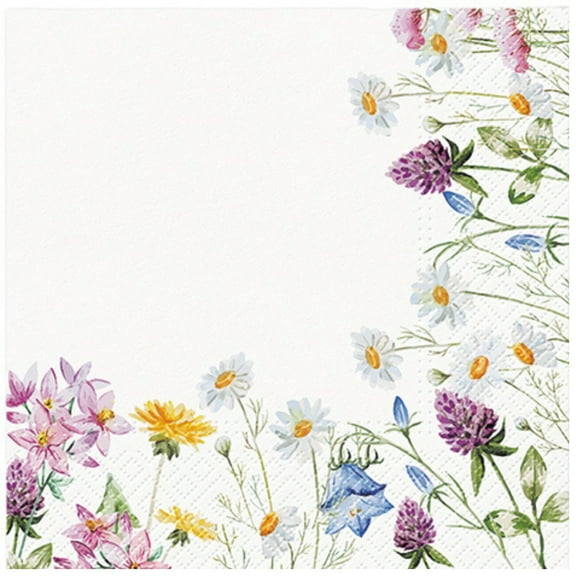 Keep Unique Floral Spring Birthday Napkins, Decoupage Napkins, Assorted Color, 20/Pack