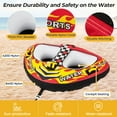 thumbnail image 6 of Infans Towable Tube for Boating 1 or 2 Person Inflatable Boat Tube for Youth & Adult, 6 of 7