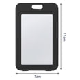 thumbnail image 4 of Homerr Card Holder Badge Sleeve 3Pcs ID Badge Holder with Double-Sided Horizontal Hard Transparent Plastic Case Office ID Card Protector Transparent Card Cover, 4 of 8