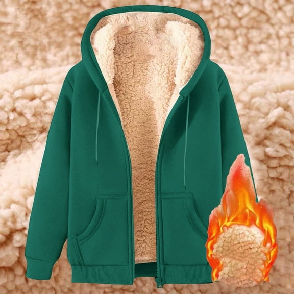 50% Off Clear!Sawvnm Winter Long Coats for Women Fall Fleece Lined fluffy Pullover Puffer Jacket ropa invierno mujer Winter Essentials for Women