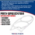 thumbnail image 3 of Whole Parts White Refrigerator Fresh Food Door Gasket (Magnetic Strip Inside), Part# WPW10247884 - Replacement and Compatible with Some Ikea, Kenmore, Kitchen Aid, Maytag and Whirlpool Refrigerators, 3 of 8