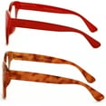 thumbnail image 4 of 2 Pairs Women Bold Round Reading Glasses - Blue Light Blocking Readers +3.00, 4 of 4