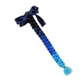 thumbnail image 3 of , 60 cm decoración del cabello Motocross para mujeres, negro y Azul negro kusrkot cola de caballo peluca de pelo, 3 of 7