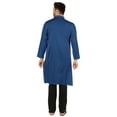 thumbnail image 4 of Atasi Indian Solid Kurta Pajama Set For MensÂ&nbsp;Mandarin Collar Casual Long-Wear Kurta, 4 of 7