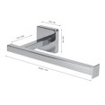 thumbnail image 2 of LLC Wall Mounted Rack Toilet Roll Paper Holder Bathroom Tissue Storage Shelf, 2 of 7