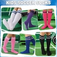 thumbnail image 4 of Hengguang 6 Pairs Kids Football Socks - Breathable Soccer Socks for Boys & Girls (Ages 8-12), Youth Sports Socks for Running, Training, Rugby, Hockey, 4 of 7