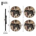 thumbnail image 2 of Round Analog Wall Clocks with Non-Ticking Sweep Movement,Battery Operated Clcoks Decorative for Home,Office-Wall Art Print Of Old Newspaper With The Silhouette Of Bear(12inch), 2 of 4