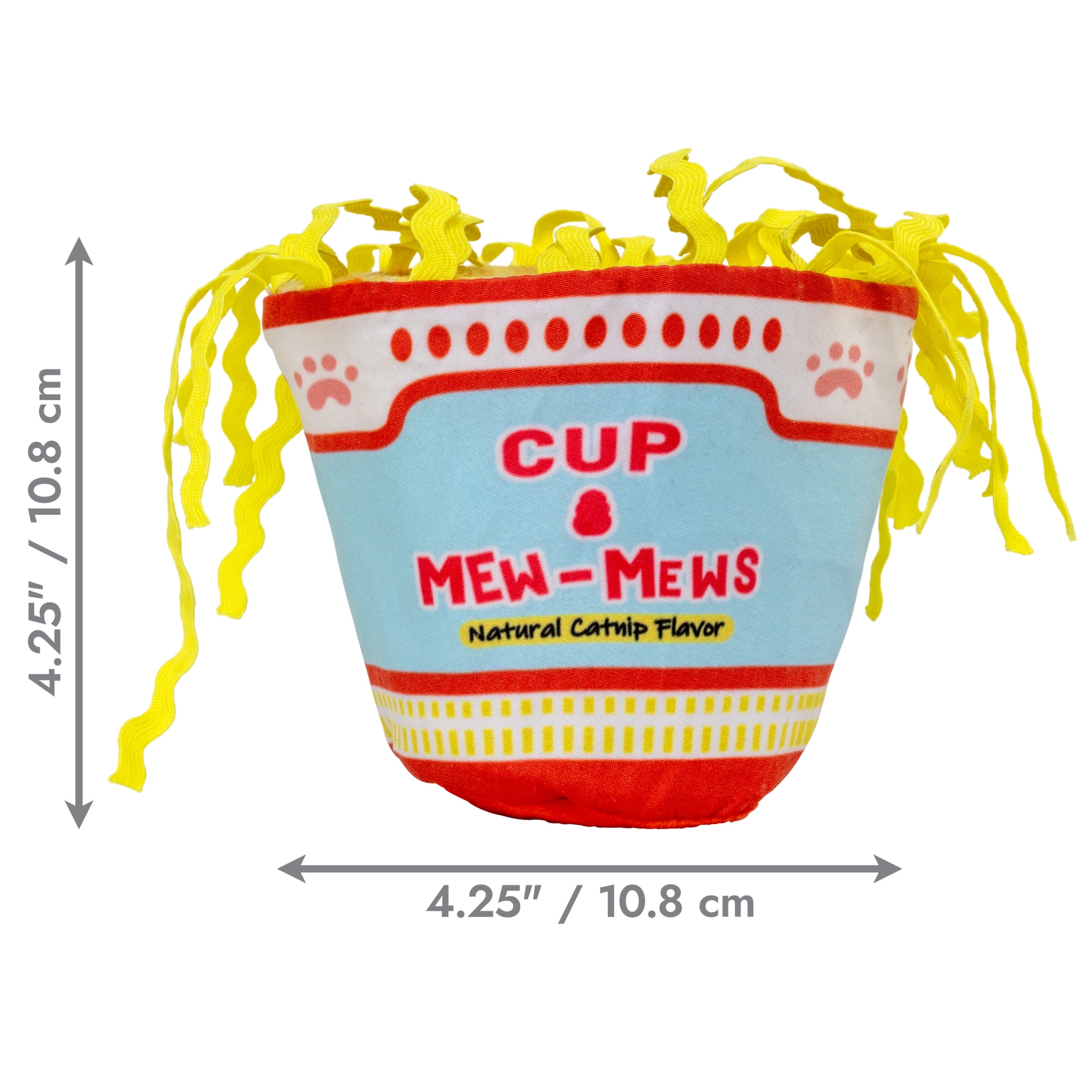 KONG Crackles Plush Cat Toy, Noodles, with Premium North American Catnip