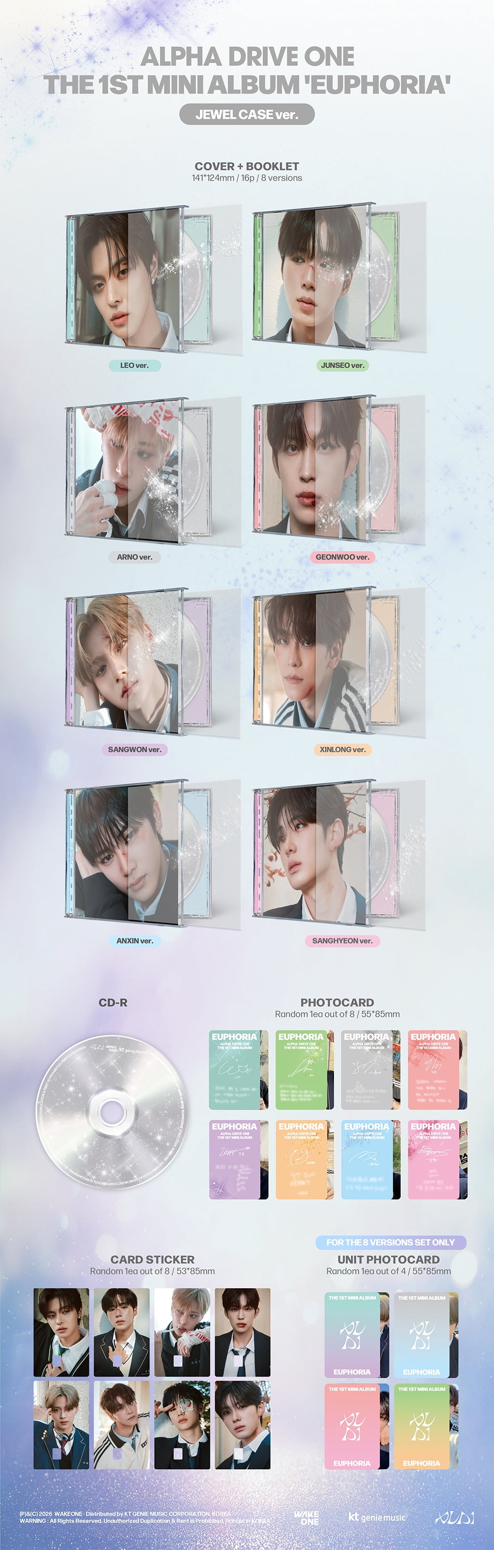 ALPHA DRIVE ONE - [EUPHORIA] 1st Mini Album STAR ROAD Version