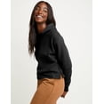 thumbnail image 2 of Hanes Women's Raw Edge Hoodie, Pullover Black L, 2 of 5