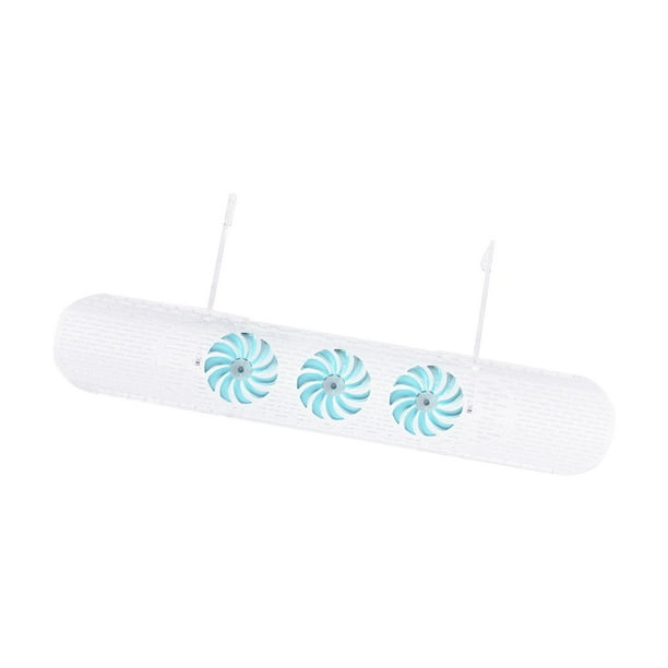 Deflector de viento retráctil para aire acondicionado, universal y ajustable. Fan azul