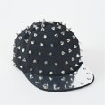 thumbnail image 3 of Hsqqdc Studded Baseball Cap Flat Brim Spiky Punk Hat for Street Dance, 3 of 7