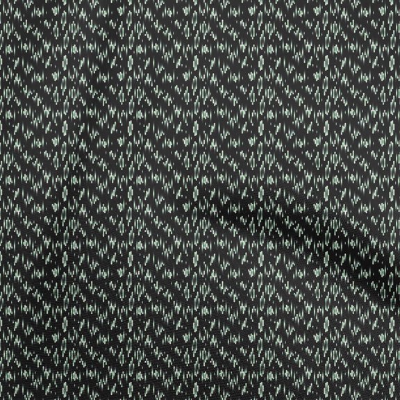 oneOone Cotton Flex Black Fabric Brush Stroke Dress Material Fabric Print Fabric By The Yard 40 Inch Wide