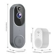 LYTiang Visual Doorbell Camera WiFi Intelligent High Definition Night Vis Ion Doorbell Remote