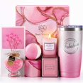 thumbnail image 1 of Caja de regalo EUASOO para mujer con vaso, vela, bomba de baño y sales, 1 of 7