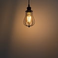 thumbnail image 3 of Kiven 1-Light Plug in Pendant Light,Industrial Hanging Light with 15FT Cord, Remote Control, Dimmable Ceiling Pendant Light, E26 Socket, Matte Black Finish, 3 of 7