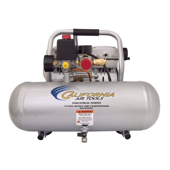California Air Tools 2010ALFCAD Ultra Quiet & Oil-Free 1.0 Hp, 2.0 Gal. Aluminum Tank Air Compressor