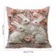 thumbnail image 3 of CaiYueKe Easter Throw Pillow Cover Faux Embroidery Bunny Chick Floral Decorative Cushion Cover Sofa Bedroom Home Decor Farmhouse Spring Holiday Decorative Pillow, 3 of 7