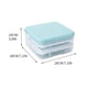 thumbnail image 4 of Fiudx Caja para Hacer Hielo, Bandeja de Hielo de Liberación Rápida, Diseño Flexible, Apilable, Fácil de Desmoldar, Sin Bpa, Ahorra Espacio, Limpieza Fácil, Barra para El Hogar, Tamaño 18 X 18 X 10 Cm, 4 of 5