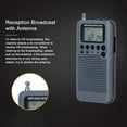 thumbnail image 2 of HRD-104 Radio portátil estéreo AM / FM de bolsillo 2-Band Digital Tuning Radio Mini receptor Ra Irfora  Equipo de radio, 2 of 7