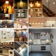 thumbnail image 5 of YUNDAP Wireless LED Puck Lights, 6-Pack Dimmable Under Cabinet Counter Lighting Closet Light, Battery Powered Remote Control Night Light Stick On Lights For Kitchen, Closet, Cabinet, Bookcase, 5 of 5