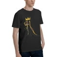 thumbnail image 2 of Jean Michel Basquiat Men's Rock Band Music Hawaiian Crew Neck Cotton Short Sleeve T Shirts, 2 of 5