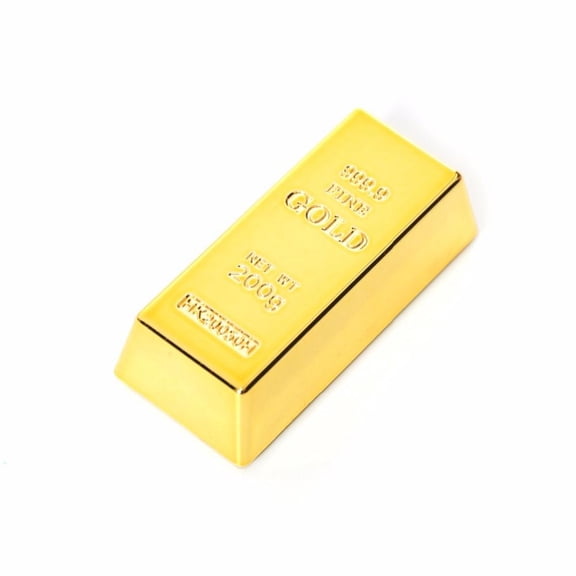 Jiibva Gold Brick Shape Resin Fridge Magnet Removable Kitchen Refrigerator Magnets Magnet Sticker Craft Gifts Home Decor