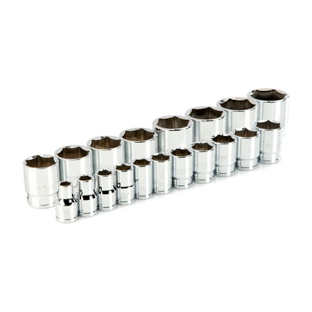 UPC: 0020209047507 | TEKTON 1/2 Inch Drive 6-Point Socket Set  19-Piece (3/8 – 1-1/2 in.) | SHD92009