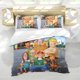 thumbnail image 5 of Recreo Conjunto de sábanas temático, trío de piezas, cómodo y amigable con la piel, diseño único, regalo de decoración para el hogar para familiares, amigos y fans,140cm *210cm, 5 of 6
