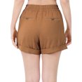 thumbnail image 5 of KOGMO Womens Lightweight Linen Shorts with Drawstring and Pockets, 5 of 7