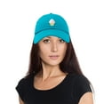 thumbnail image 2 of DALIX Soft Serve Ice Cream Hat Cotton Baseball Cap in Teal, 2 of 7